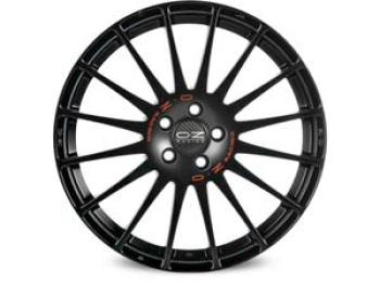 OZ RACING SUPERTURISMO GT MATT BLACK RED LETTERING  5X112 8x18 8/18 ET35 CB75