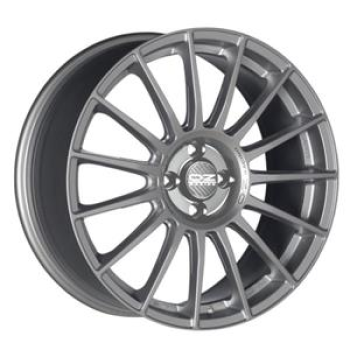 OZ RACING SUPERTURISMO LM MATT RACE SILVER BLACK LETTERING  5X1 8.5x19 5/19 ET38 CB75