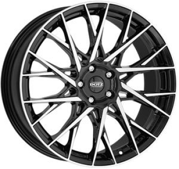 DOTZ FUJI DARK BLACK/POLISHED 8x20 8/20 ET30 CB66.6