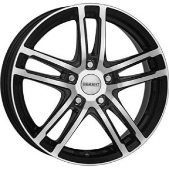 DEZENT TZ DARK BLACK/POLISHED 7.5x18 5/18 ET44 CB66.6