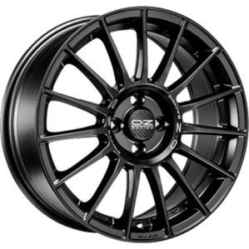 OZ RACING SUPERTURISMO LM MATT BLACK SILVER LETTERING  5X1 8.5x19 5/19 ET38 CB75