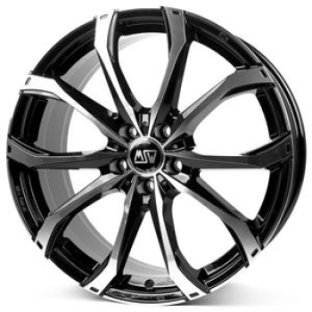 MSW 48 GLOSS BLACK FULL POLISHED 7,5X 7.5x17 5/17 ET45 CB73.1