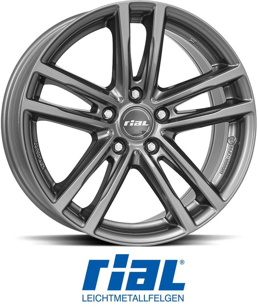 RIAL X10 METAL GREY 7x17 5/112 ET54 CB66.7