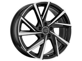MSW 80-5 GLOSS BLACK FULL POLISHED 8x18 8/18 ET40 CB57.1
