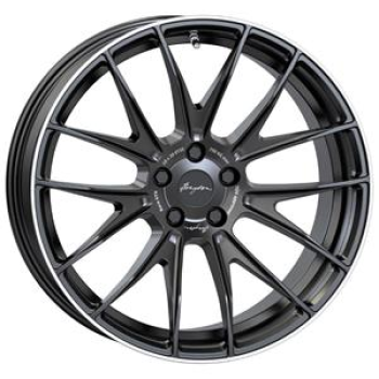 BREYTON RACE GTX MATT BLACK WITH POLISHED LIP  5X 10x20 10/20 ET35 CB66.6