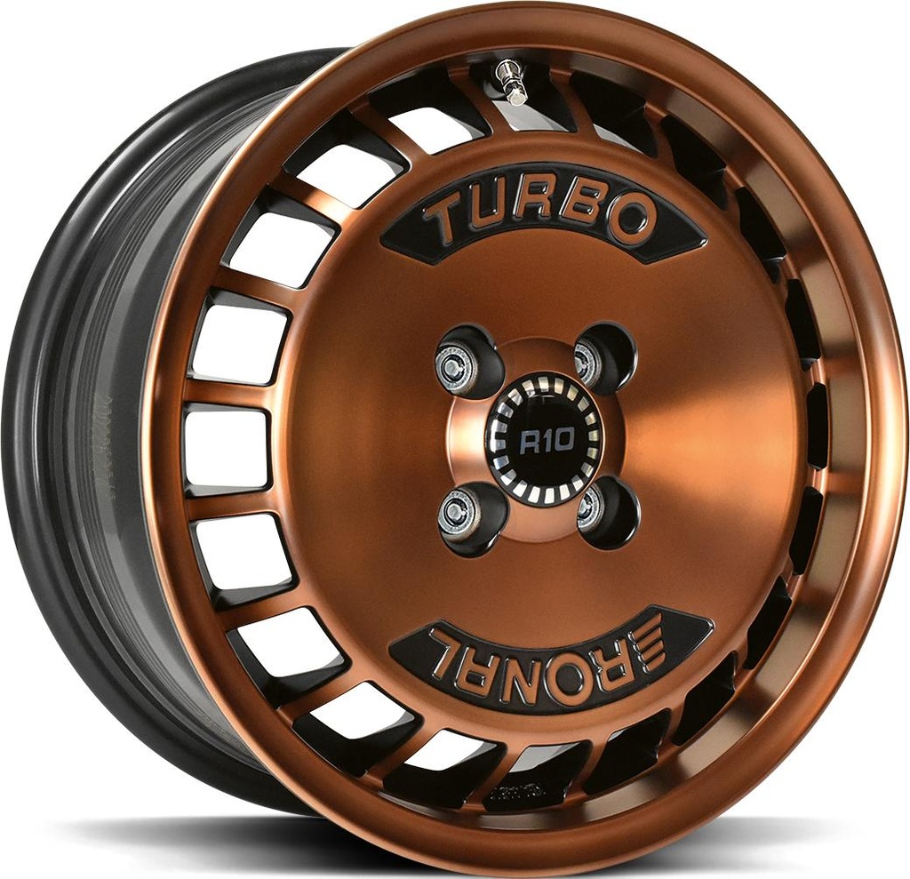 RONAL R10 TURBO COPPER MATT FRONT DIAM CUT 7x15 4/100 ET37 CB68