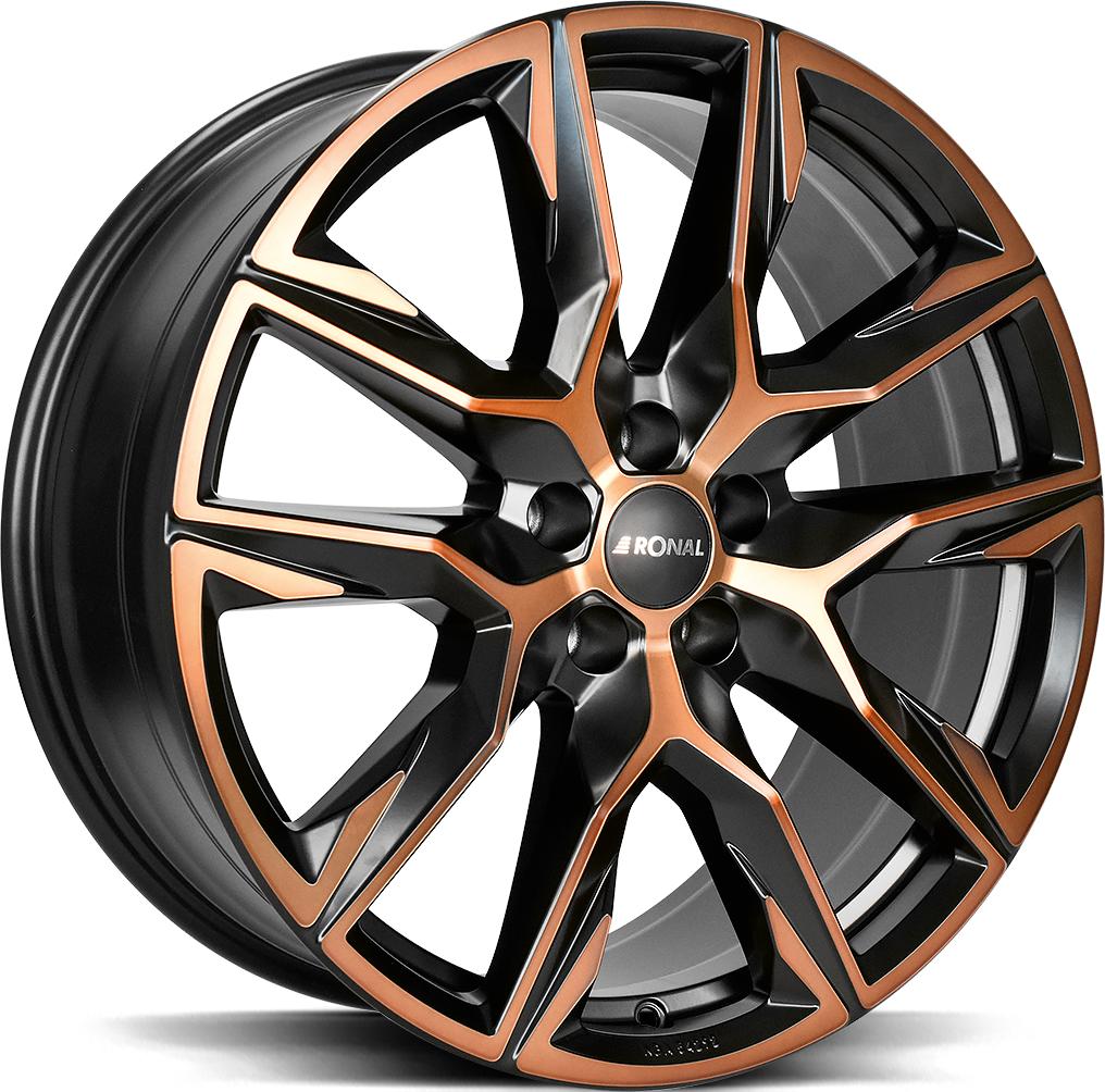RONAL R71 JET BLACK COPPER MATT FRONT CU 11.5x21 5/130 ET66 CB71.58