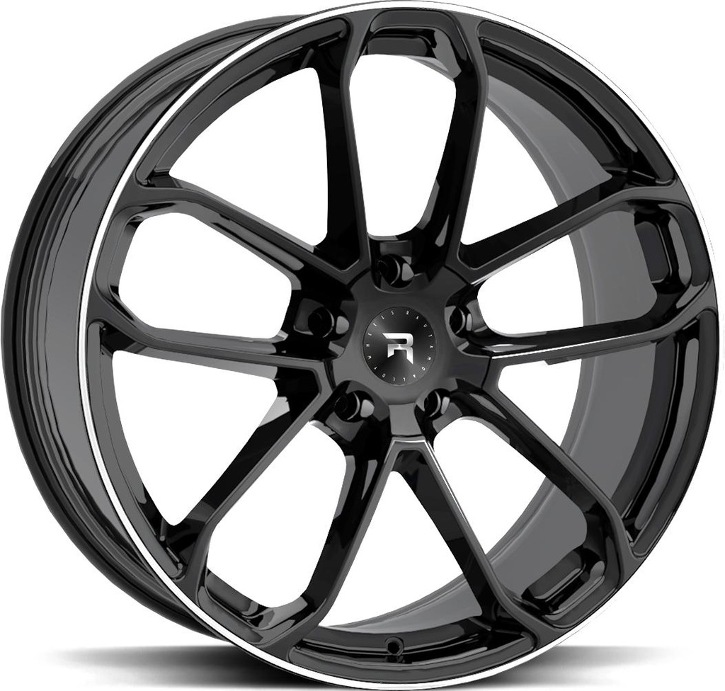 R-SERIES R14 BLACK POL 11x21 5/130 ET58 CB71.6