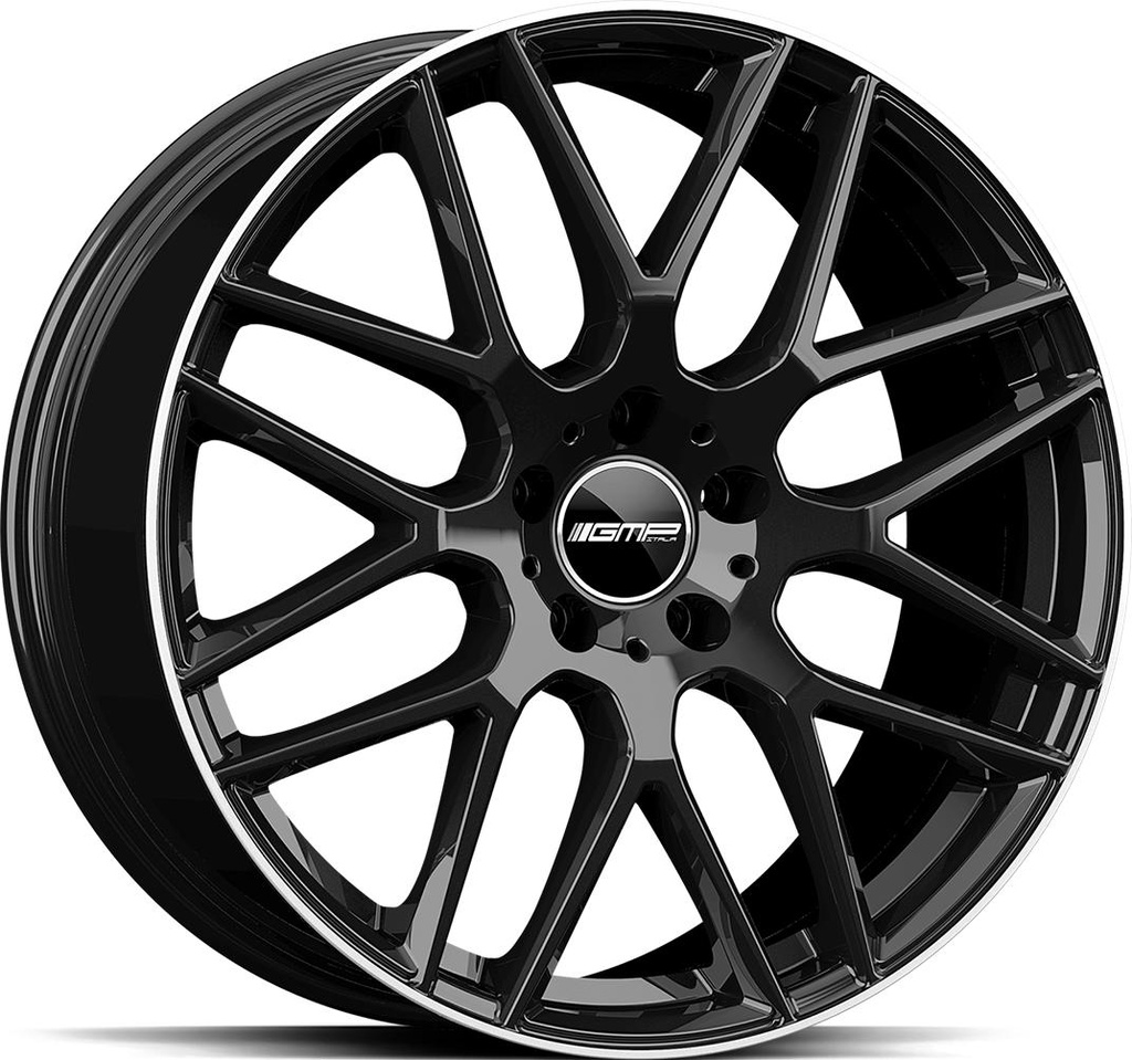 GMP BERGHEM BLACK DIAM LIP 10x21 5/112 ET38 CB66.6