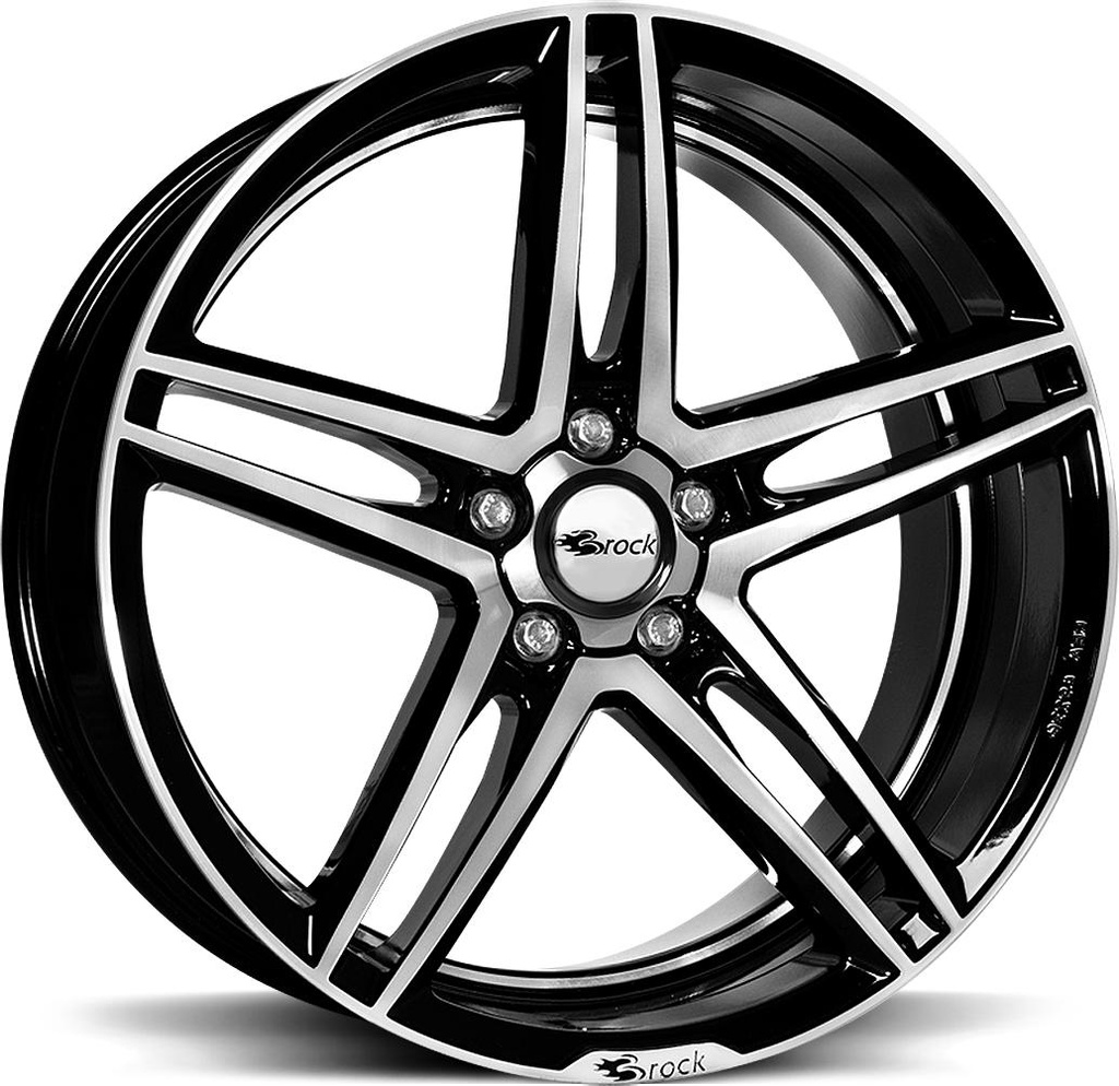 BROCK B33 BLACK FULL POL 8x17 5/112 ET35 CB66.6