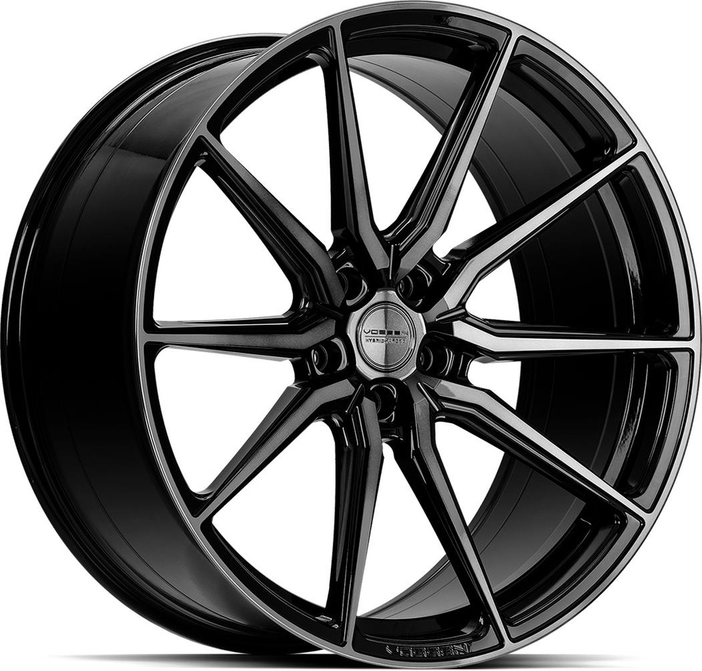 VOSSEN HF3 DOUBLE TINTED GLOSS BLACK 9x21 5/120 ET30 CB72.6
