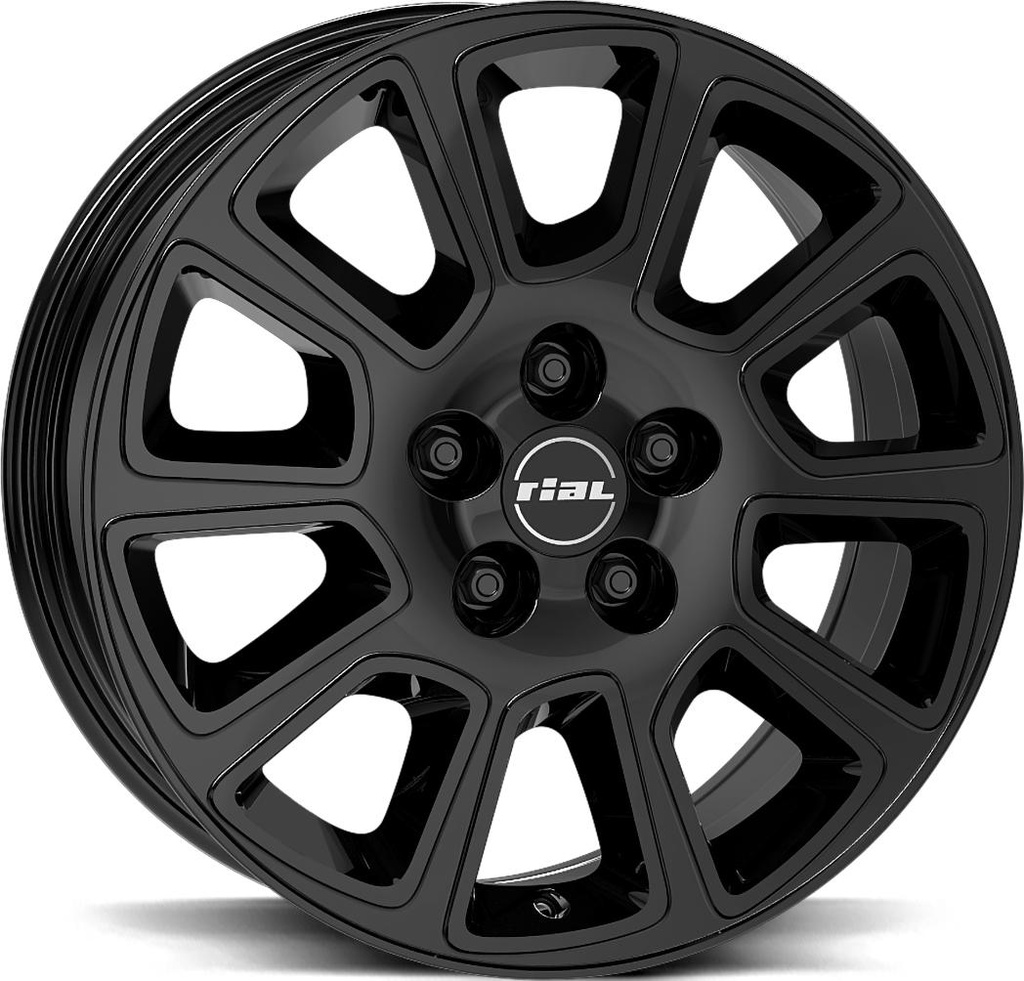 RIAL TRANSPORTER 2 DIAM BLACK 7.5x18 5/160 ET50 CB65.1