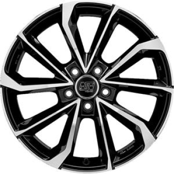MSW 42 GLOSS BLACK FULL POLISHED 8x18 8/18 ET40 CB73.1