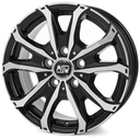 MSW 48 VAN GLOSS BLACK FULL POLISHED 7x17 7/17 ET45 CB66.1