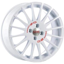 OZ RACING SUPERTURISMO WRC RACE WHITE RED LETTERING  4X108 7x16 7/16 ET25 CB65.1