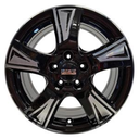FONDMETAL PRO1 GLOSSY BLACK MACHINED  5X1 6.5x16 5/16 ET42 CB65.1
