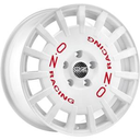 OZ RACING RALLY RACING RACE WHITE RED LETTERING  4X100 7x17 7/17 ET45 CB68.1