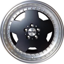 NANO 5852 MATTE BLACK MACHINED LIP 8x18 8/18 ET30 CB66.6