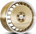 RONAL R50 AERO RACING GOLD RIM LIP CUT 7.5x16 5/100 ET38 CB68