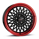 BORBET B BLACK RIM RED 7x17 4/100 ET38 CB64