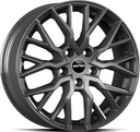 GMP BOOSTER GLOSS ANTHRACITE 7.5x17 5/130 ET55 CB78.1