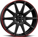 BORBET GTX BLACK MATT RIM RED 8x19 5/114.3 ET50 CB72.5