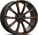 GMP TOTALE SATIN BLACK BRONZE ORANGE 9.5x21 5/114.3 ET40 CB64.1