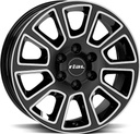 RIAL TRANSPORTER 2 DIAM BLACK POL 7.5x18 6/139.7 ET47 CB93.1