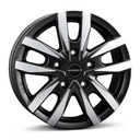 BORBET CW5 BLACK POLISHED MATT 6.5x16 5/16 ET60 CB65.1
