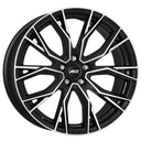AEZ TORONTO DARK BLACK/POLISHED 8x18 8/18 ET39 CB66.6